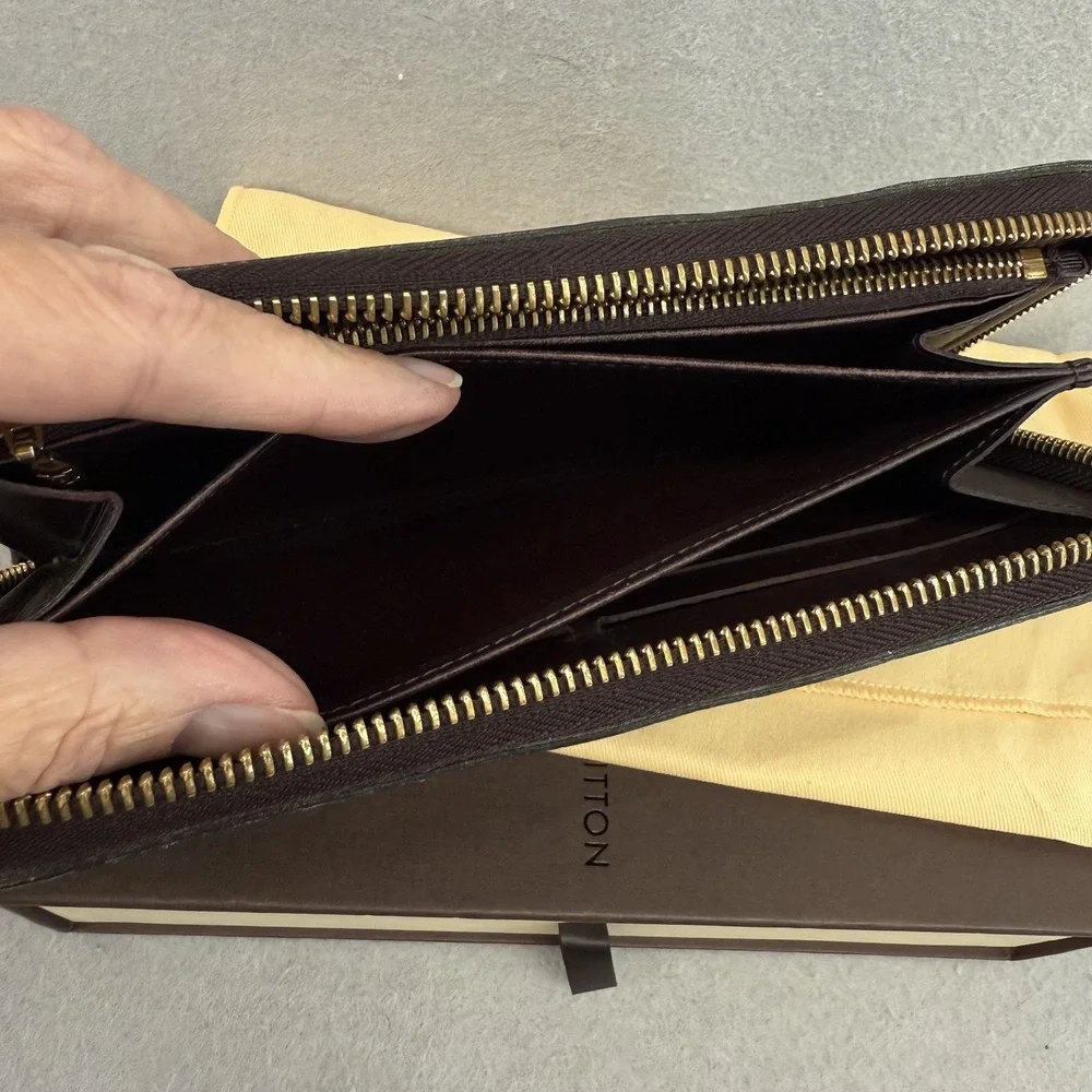 Louis Vuitton Zippy Wallet Monogram Vernis Amarante Purple Patent Box Set EUC - Picture 13 of 16